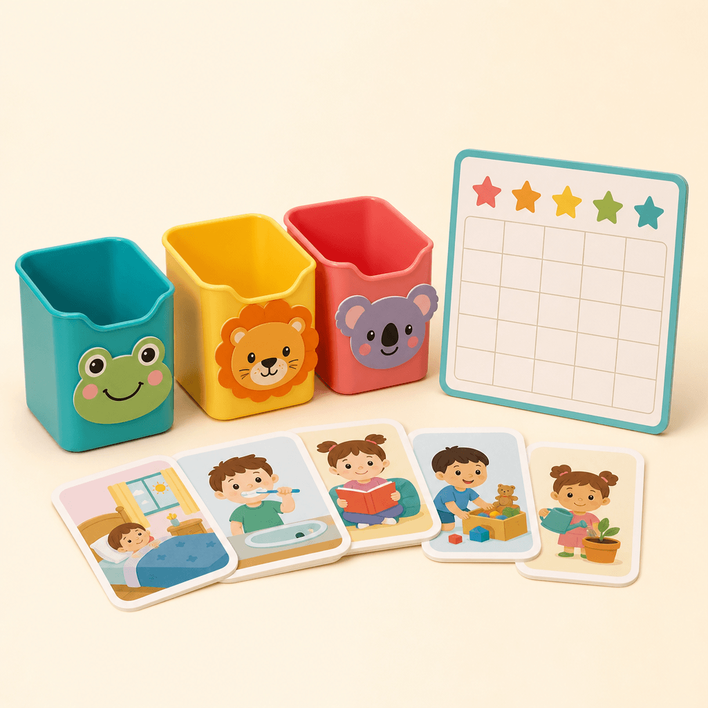 Kids' Learn-to-Sort Set — A friendly way to teach children how to sort — contains small parts.